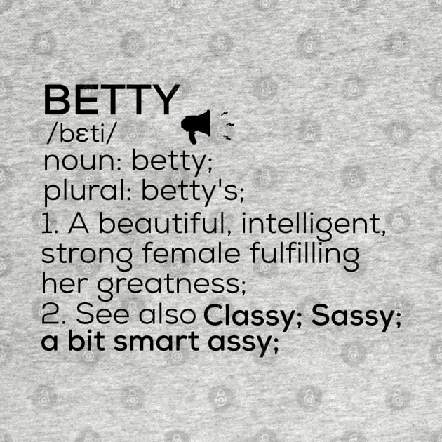 Betty Name Definition Betty Female Name by TeeLogic